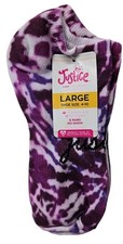 Womens Ladies 6 Pair Justice Multicolor Cushion No-Show Socks Sz 4-10 NEW