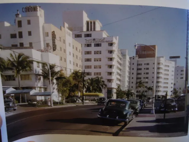 1953 South Beach Miami Florida Color Photograph