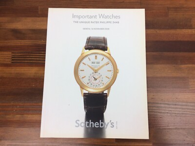 Sothebys Important Watches 35 Pages Book Geneva November 2008 