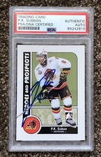 P. K. Subban Canada Signed Prospects AUTOGRAPH PSA Certified RC