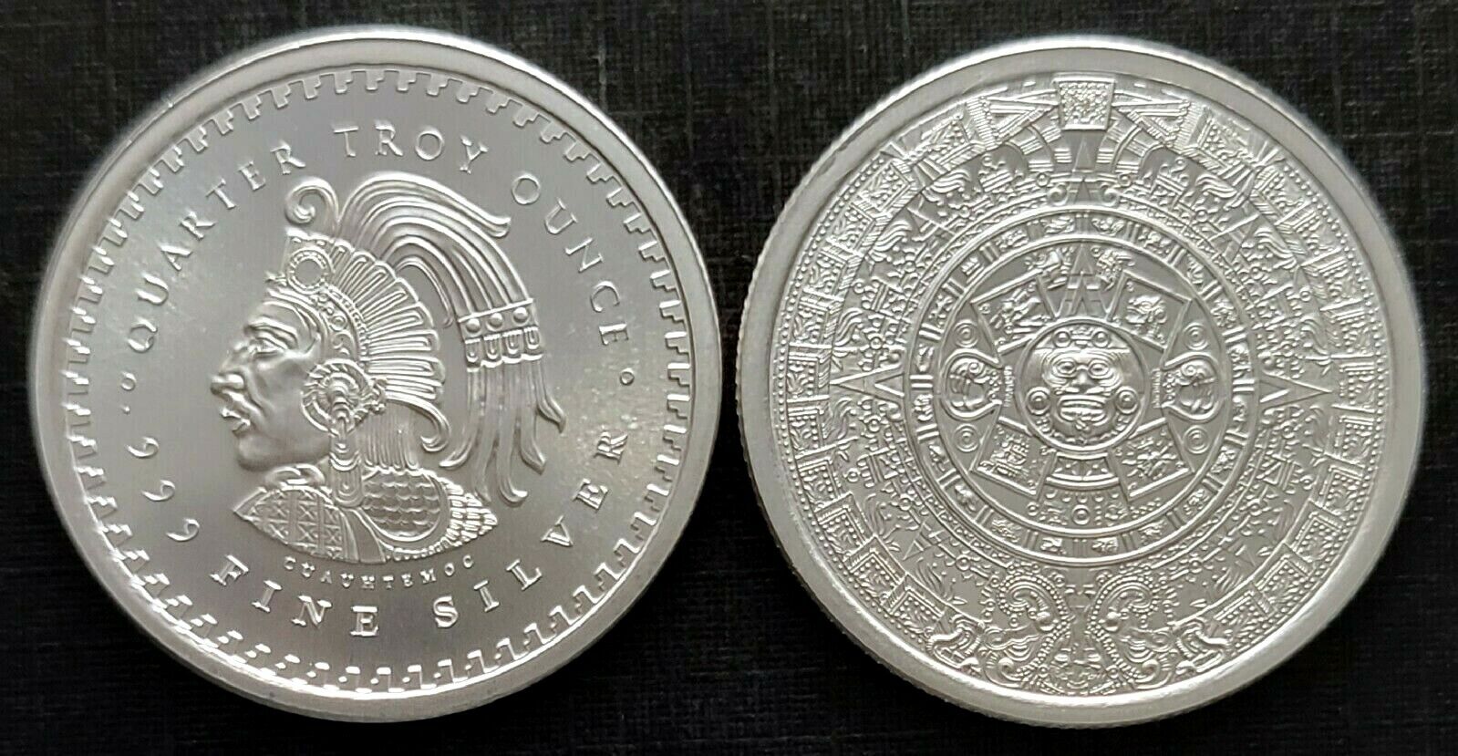 Aztec Calendar - 1/4 oz. Fine Silver Round!!