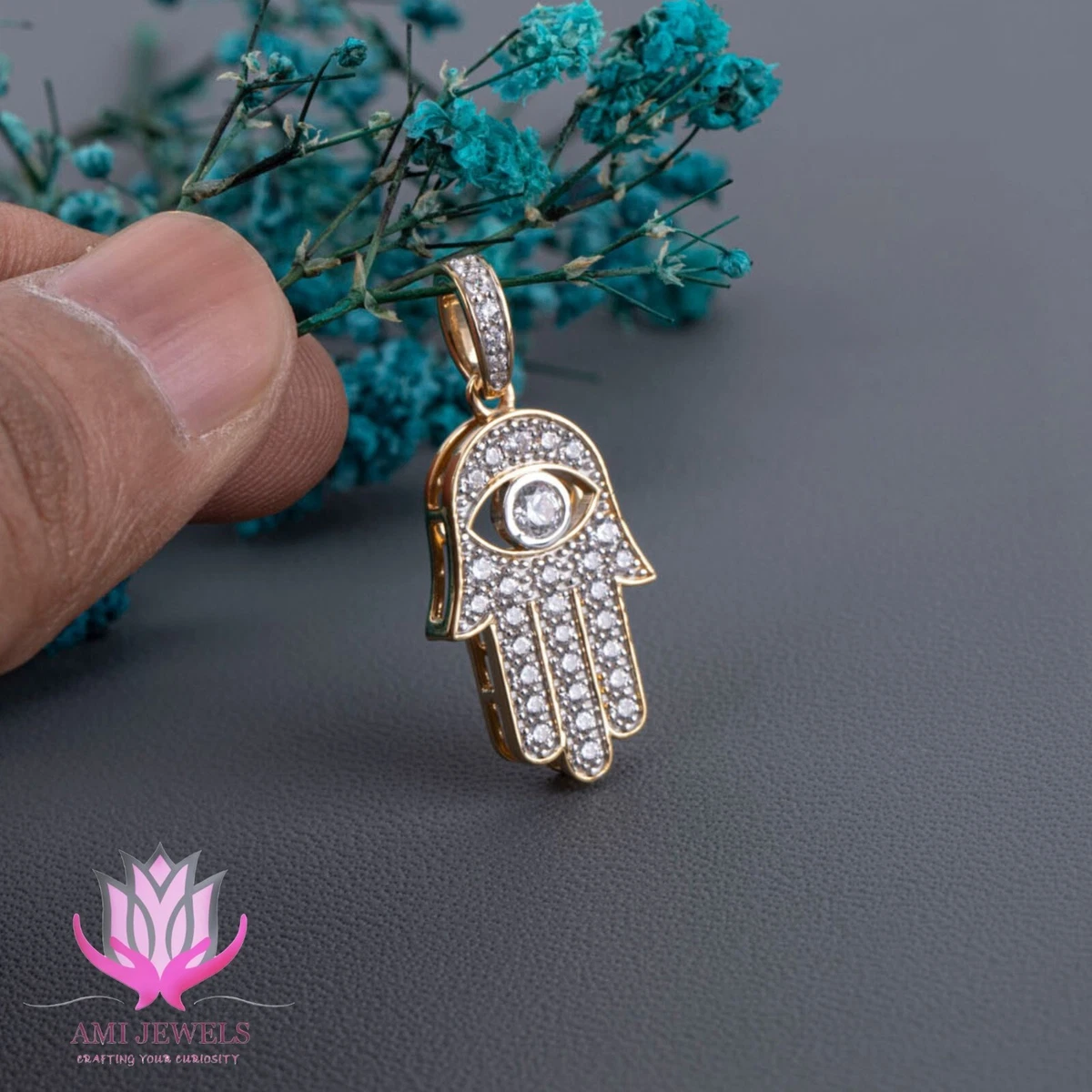 Hand 2024 eye pendant