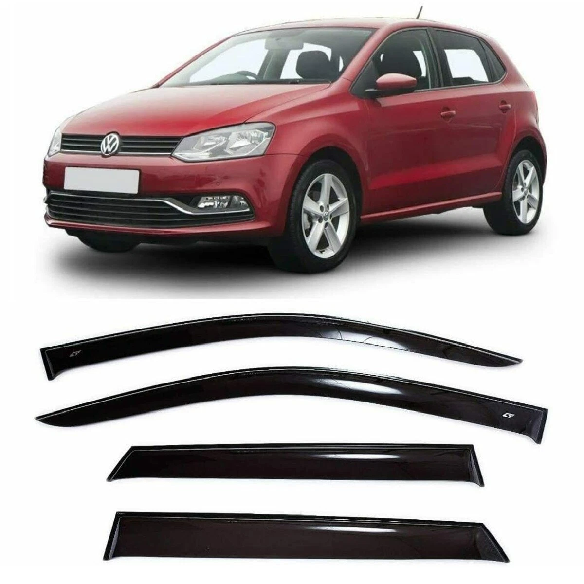 Vw polo sale 2016 wind deflectors