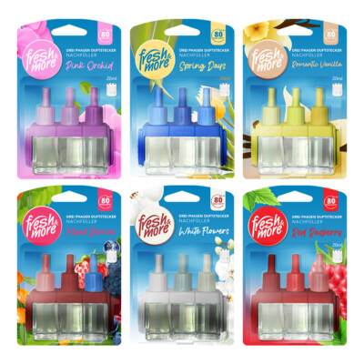 Fresh & More Nachfüllflakons Für 3Volution Duftstecker (12er Mix Pack 20ml)