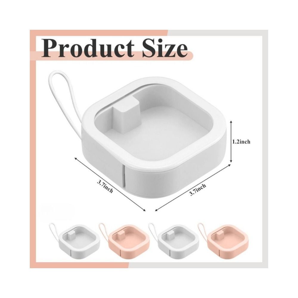 Box Cotton Swabs Dispenser Hair Tie Organizer Dental Floss Picks