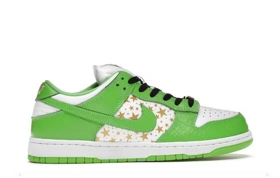Nike SB Dunk Low Supreme Stars vert moyen (2021) UK 7,5 US 8,5 DH3228101 