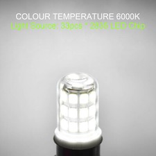5pcs Ba15d B15d Bayonet Base Led Bulb 3w 33-2835 Light 110v Fit Kenmoresinger H