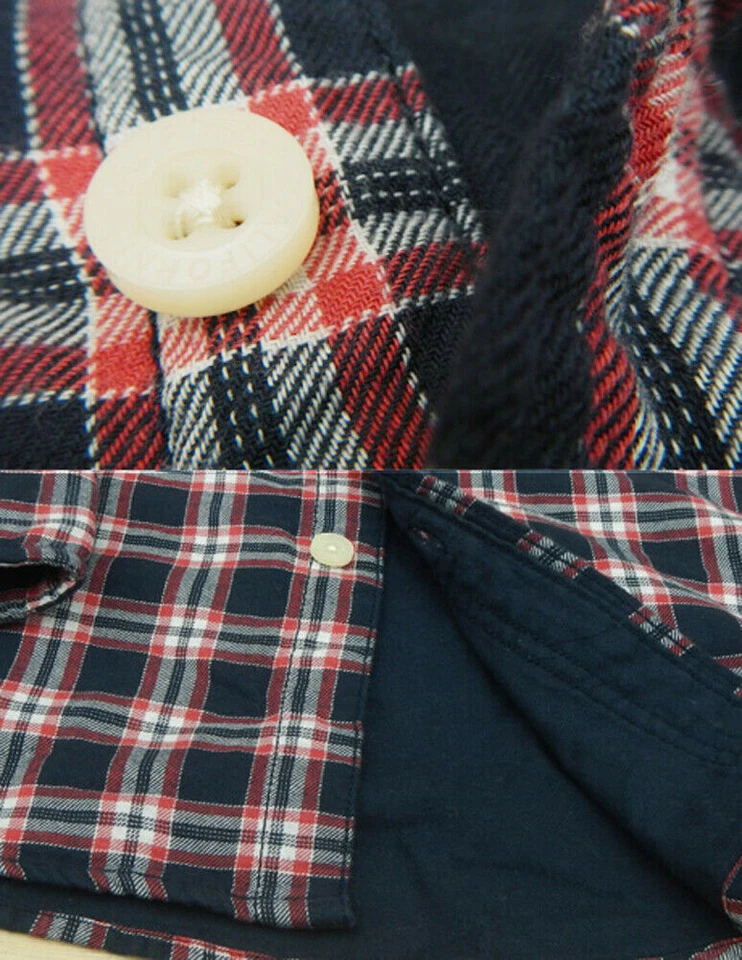 Camisa Para Hombres CALI HOLI Algodón Suave Cuadros Manga Larga Multicolor Foto 3 de 3