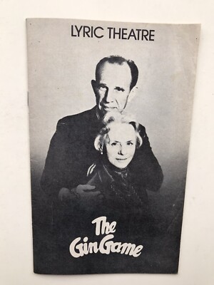 DAS GIN SPIEL Theaterprogramm JESSICA TANDY HUME CRONYN
