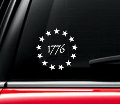 1776 Decal Vinyl Car Window Sticker ANY SIZE | eBay