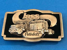 VINTAGE RARE TONKIN FROZ'N COLOR 1981 PETERBILT TRUCK BELT BUCKLE PACCAR