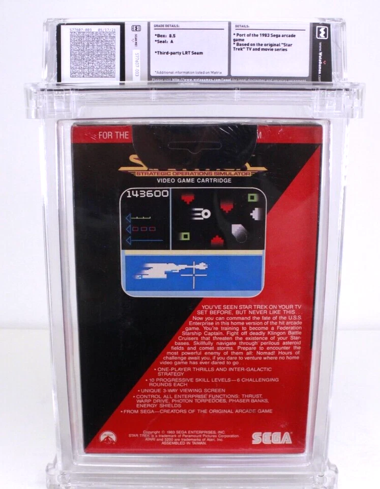 Star Trek Strategic Operations Simulator New Atari 5200 Sealed WATA VGA 8.5 A - Image 2 of 3