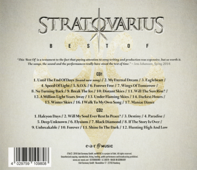 Best of by Stratovarius (CD, 2016) for sale online | eBay
