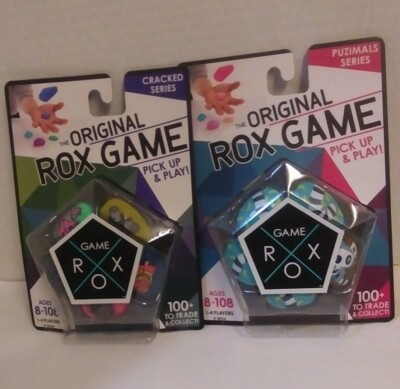 Lot of 2 Game Rox Rocks Puzimals Series and Cracked Series Lemur Monkey New