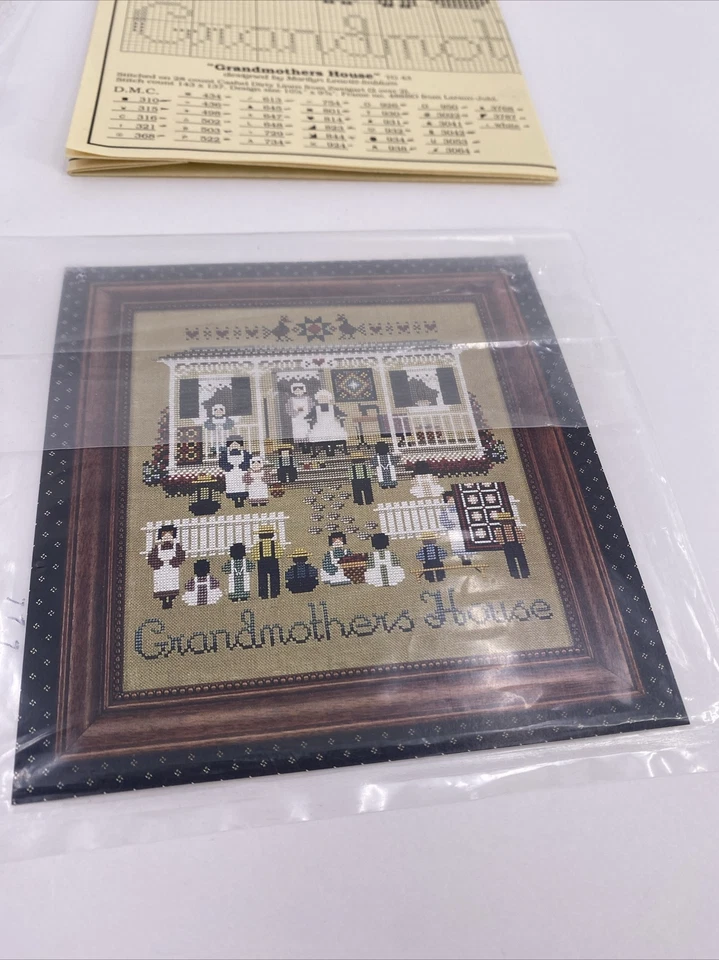 Told In A Garden Grandmothers House Cross Stitch Pattern Chart Cloth Floss - Image 3 of 4