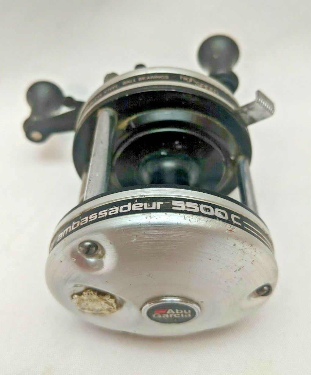 VINTAGE Abu Garcia Ambassadeur 5500C High-Speed Stainless Steel Casting  Reel