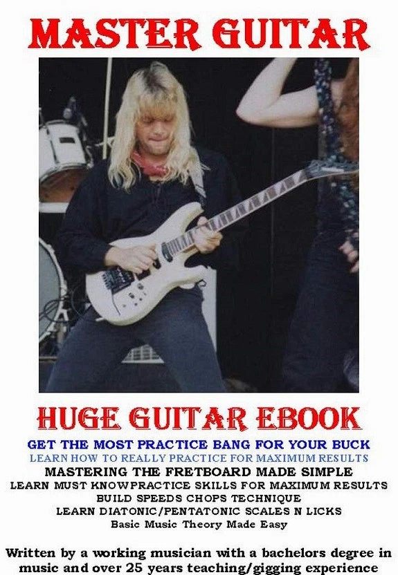 2 Huge E Books Rock Blues Guitar Lessons Scales Tabs Theory Technique Licks - Image 3 of 4
