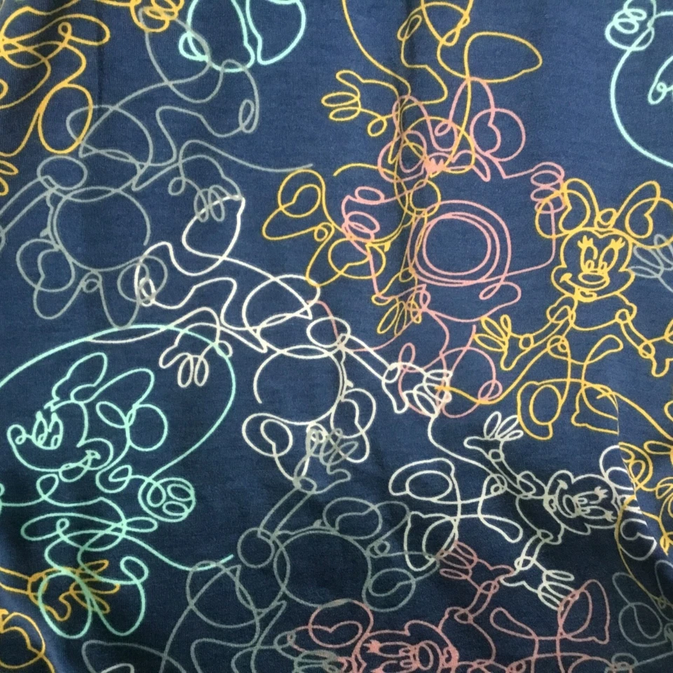 Vestido infantil floral LuLaRoe Mae 10 Disney Minnie Mouse rosa azul e Adeline 10 - Imagem 4 de 4