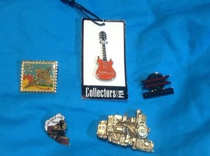 Assorted Collector Pins (5) USPS,J Garcia,SportsIl,SCTrain,FriscoTrain
