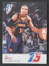 TAN WHITE 2011 WNBA RITTENHOUSE BASKETBALL CARD #41 #'d/225 CONNECTICUT SUN
