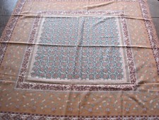  Vintage Scarf Floral Border Print-Preowned