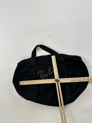 Vintage Ray-Ban Duffle Bag Black Gym Duffel Bausch Lomb | eBay