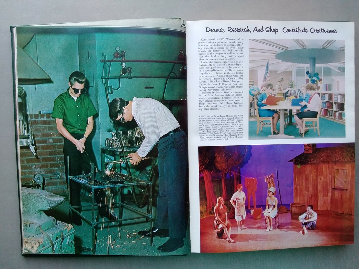 Yearbook 1966 Warren High School Downey California El Oroso Volume