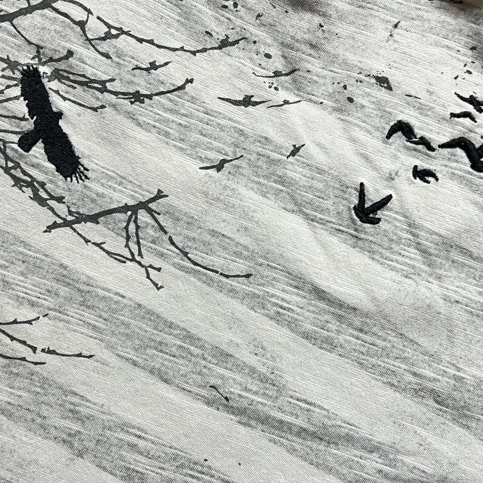 Футболка графическая Y2K Hawk Skating Cityscape - вышитая в полоску - молодежная XL 20x22 - Изображение 4 из 4