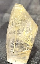 AT-1 Natural Rutilated Quartz 50.55ct 34x11x15mm Free Form Golden Faceted