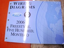 2006 Ford Freestyle 500 Mercury Montego Factory Wiring Diagrams Manual Service