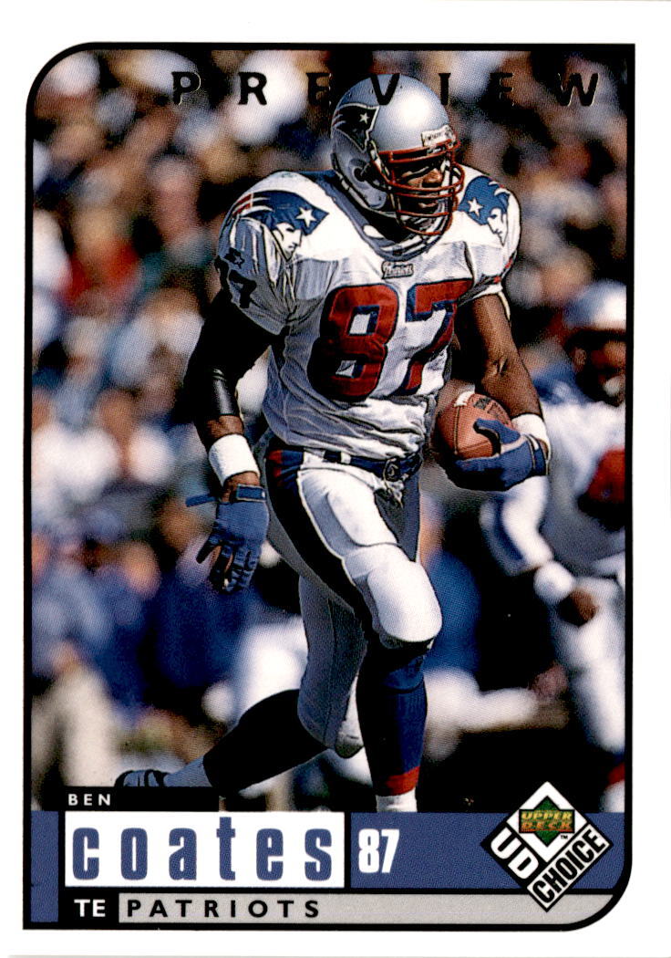 1998 UD Choice #111 Ben Coates New England Patriots