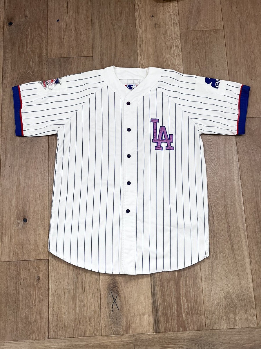 ヴィンテージ 1950‘S ドジャース ベースボールジャケット ボーイズ USA Vintage starter pinstripe LA Dodgers button Up Jersey Baseball Los