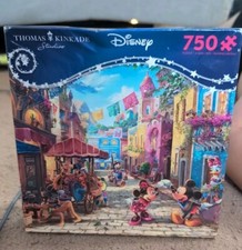 Ceaco Thomas Kinkade Disney Mickey  Minnie in Mexico 750-Piece Puzzle Poster