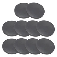 Rubber Solid Discs Washers Anti-Vibration Spacer, 10 Pcs 45mm OD 5mm Thick
