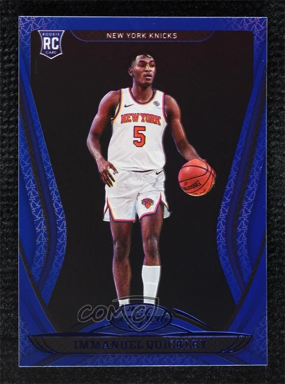 2020-21 Certified Mirror Blue Immanuel Quickley #176 Rookie RC 09so