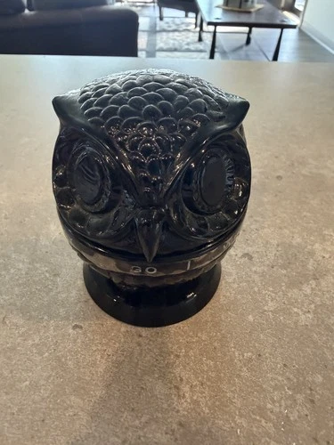 Vintage Fenton Glass Wise Owl Decision Maker Figurine