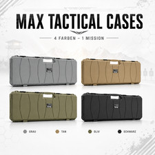 MAX Tactical Hard Case Gewehrkoffer 100 cm Waben-Schaumstoff Waffenkoffer