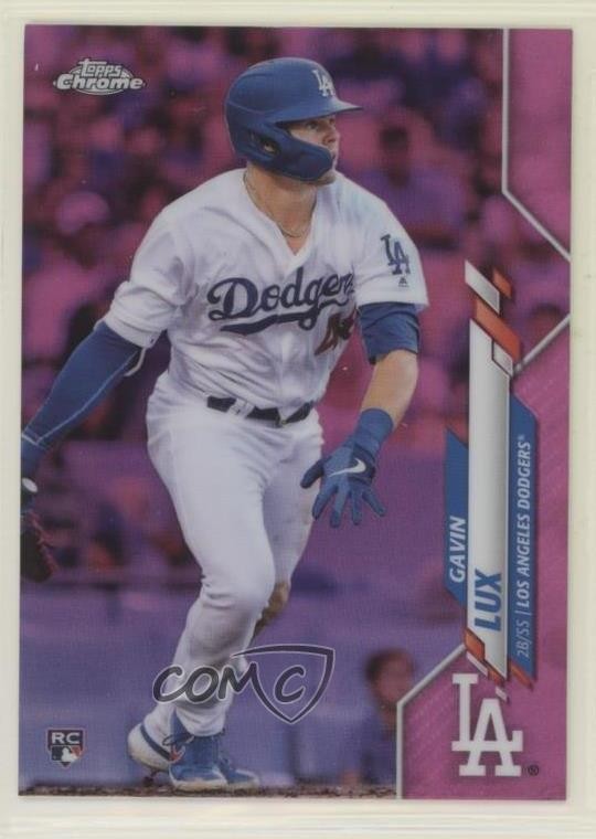 2020 Topps Chrome Pink Refractor Gavin Lux #148 k7p