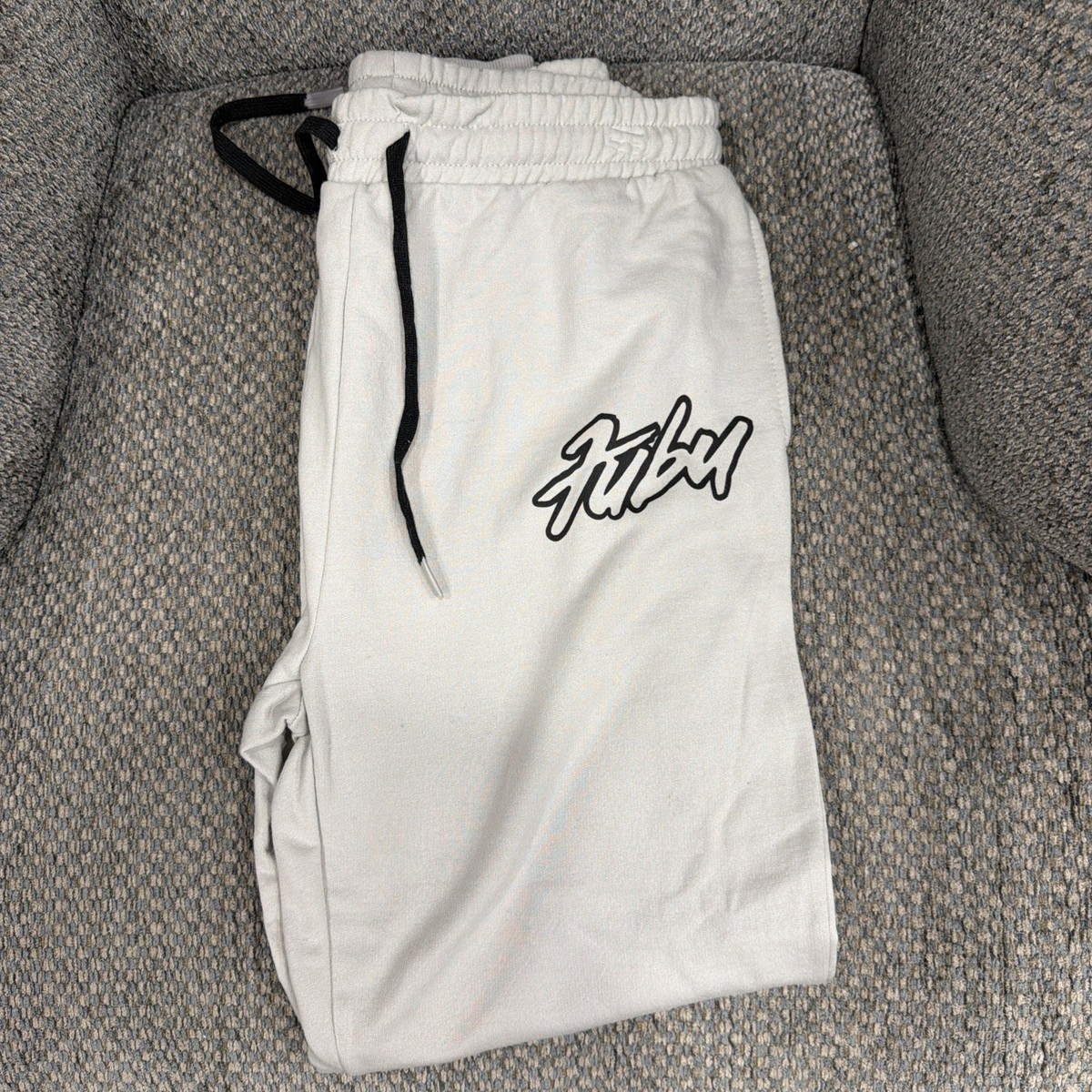 Fubu Logo Sweatpants Lounge Wear Mens Small 34-36 Y2K Style Street