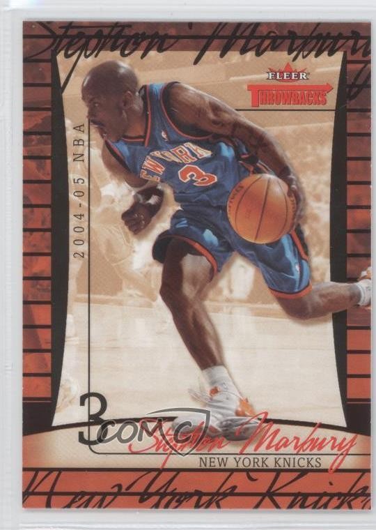 2004-05 Fleer Throwbacks Stephon Marbury #25 0a1