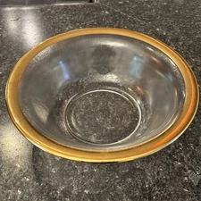 Annieglass Roman Antique Pedestal Wok Glass Bowl 13.5", 24k Gold, Centerpiece