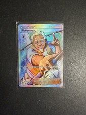 Fisherman SV83/SV94 Holo Full Art Trainer Pokemon Card SM Hidden Fates PTCG NM
