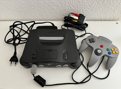Nintendo 64 Spielekonsole - Schwarz, Inkl. Controller und Kabel