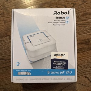 Robot Laveur IRobot Braava Jet 240 – 60 DB, 400 Ml – Blanc (neuf)