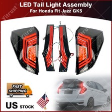 For Honda Fit Jazz Gk5 14-2020 Led Rear Pillar Taillight Brake Light Red House