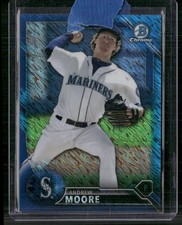 2016 Bowman Chrome #BCP234 Andrew Moore Prospects Blue Shimmer