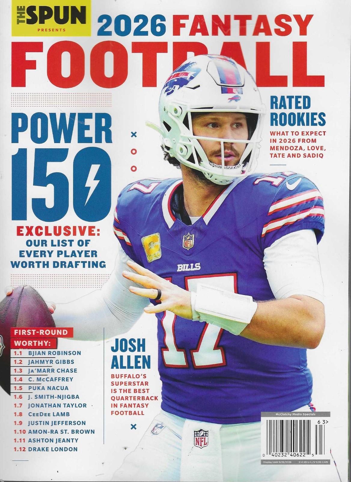 The Spun Fantasy Football Magazine 2026 :  The Power 150