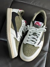 Travis Scott x Jordan 8.0 "Medium Olive" Low-Top Retro Shoes