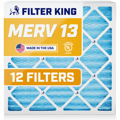 #ad Filter King 20x25x1 Air Filter 12 PACK MERV 13 Actual Size 19.5 x 24.5 x .75quot; $115.92