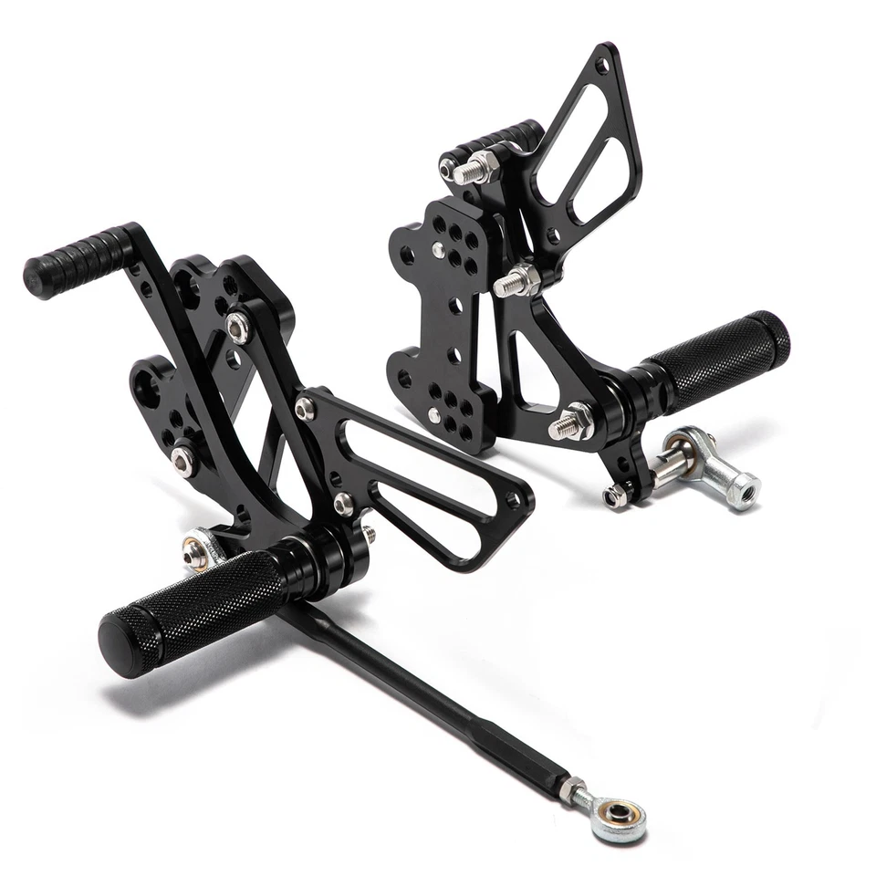 Aluminium Commandes Reculées Repose-pieds Rearset pour KAWASAKI ZX-6R 1999-2002 - Photo 2/4